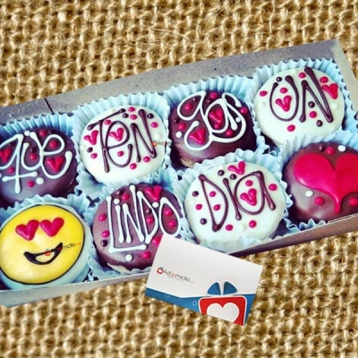 Regalos de Amor, Alfajores en  Cali  Caja x 8 Que tengas un lindo día Pedido Con Un Día De Anticipación