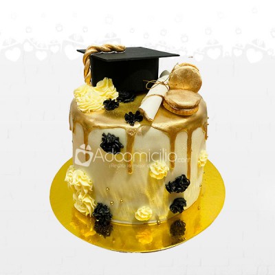 Grado Dorado Torta Sabor Naranja con Chocolate 20 Porciones A Domicilio En Cali Pedido Con 2 Dias De Anticipado