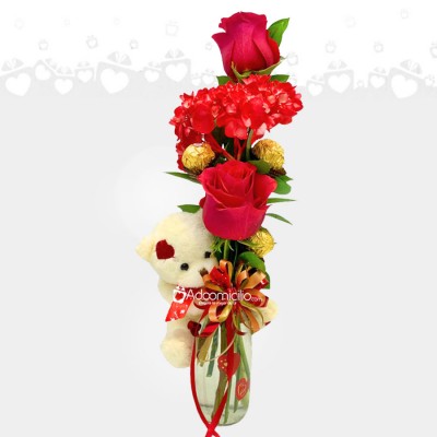 Detalle Para Amor Y Amistad Con Flores A Domicilio En Cali Pedido Con Un Día De Anticipación 