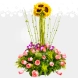 Arreglo Floral De Rosas Y Girasoles A Domicilio En Cali 