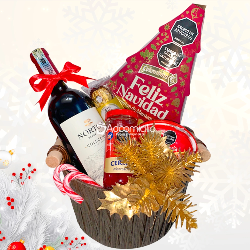 Ancheta Para Navidad Con Vino A Domicilio En Cali Pedido Con Un Día De Anticipación
