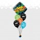 Arreglo de Globos en Helio con Metalizado Dad You Rock