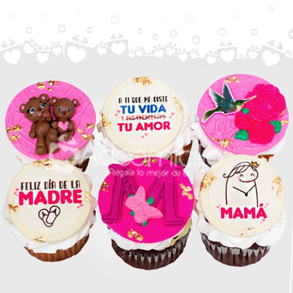 Cupcakes X6 Para Mamá A Domicilio En Medellín Pedido Con 2 Días De Anticipación 