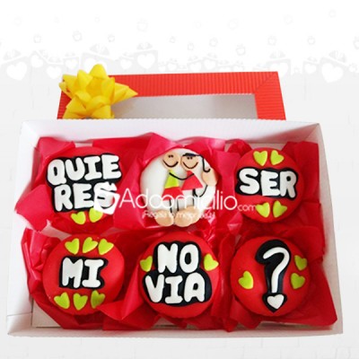 Cupcakes a domicilio en popayan 6 cupcakes en caja de regalo Quieres ser mi novia