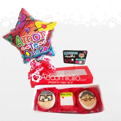 Cupcakes a domicilio en popayan 6 cupcakes en caja de regalo Amor te quiero