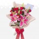 Lirios Y Rosas En Bouquet A Domicilio En Bogotá Pedido Con Un Día De Anticipación 