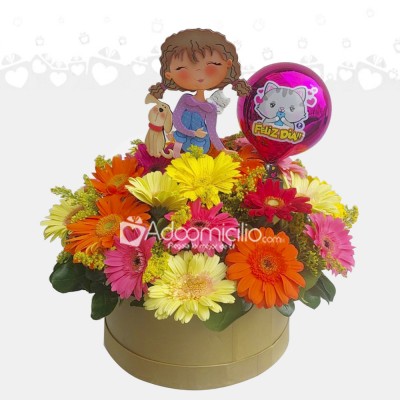 Arreglo Floral Con Gerberas Para Mujer A Domicilio En Bogotá Pedido Con Un Día De Anticipación 