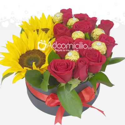 Arreglo Floral Con Chocolates A Domicilio En Bogotá Pedido Con Un Día De Anticipación 