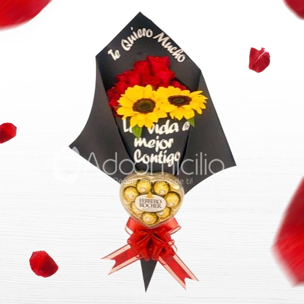Bouquet Rosas y Girasoles a Domicilio en Cali