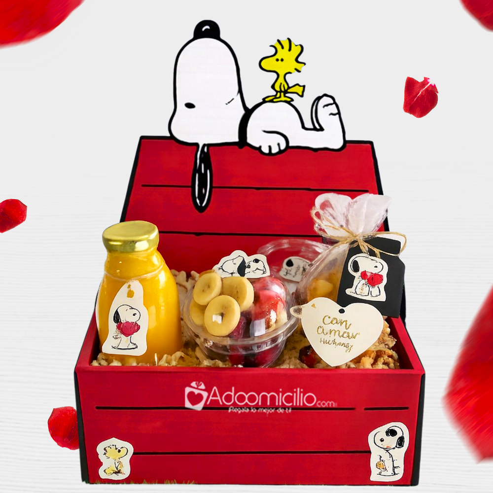 Desayuno Sorpresa De Snoopy Para San Valentín A Domicilio En Bogotá Pedido Con Un Día De Anticipación  