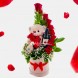 Vino Con Rosas Y Peluche Para San Valentín A Domicilio En Bogotá Pedido Con Un Día De Anticipación 