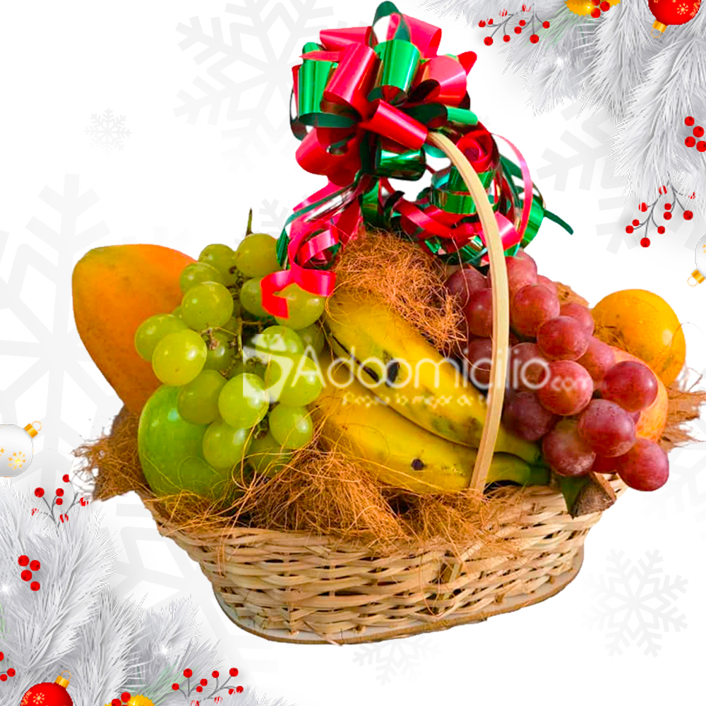 Canasta De Frutas Para Navidad A Domicilio En Manizales Pedido Con Un Día De Anticipación 