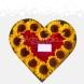 Corazón De Girasoles Y Rosas A Domicilio En Armenia Pedido Con Un Día De Anticipación