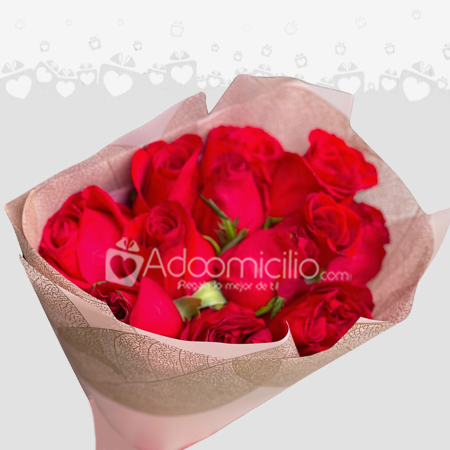 Ramo De Rosas Premium x12 San Valentín a Domicilio Armenia Pedido Con Un Día De Anticipación
