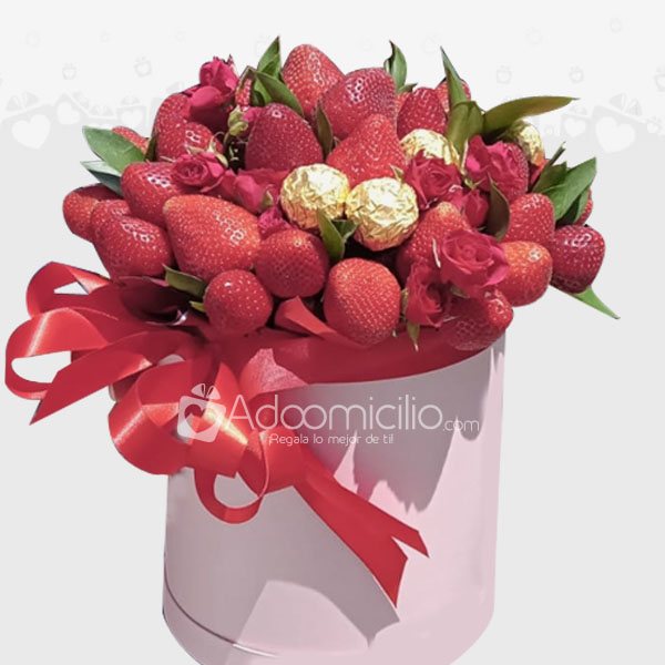 Regalo de fresas con chocolate  Ferrero para regalar el dia del padre  en Mexico  