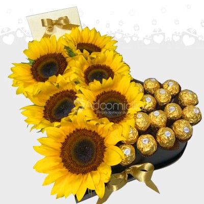 Girasoles Y Chocolates Para Hombre A Domicilio En Pereira Pedido Con Un Día De Anticipación 