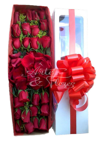 Caja de rosas Geremy de amor X 24