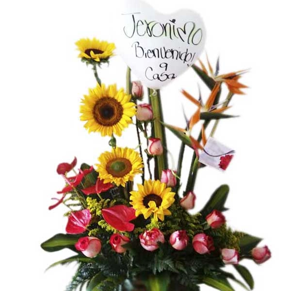 Arreglo Floral Con Girasoles A Domicilio En Cali 