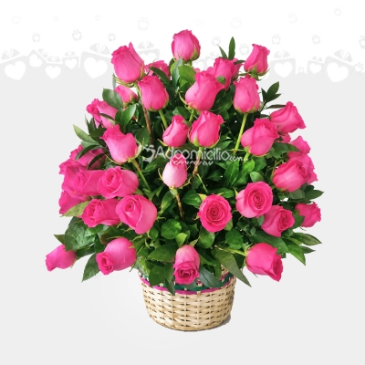 Regalos Día De La Madre A Domicilio En Cali Canasta De Rosas Para Mamá